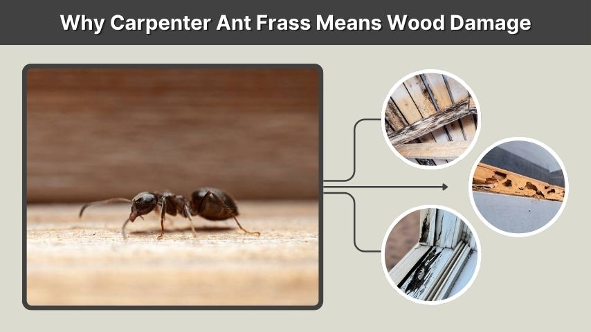 Why Carpenter Ant Frass Means Wood Damage