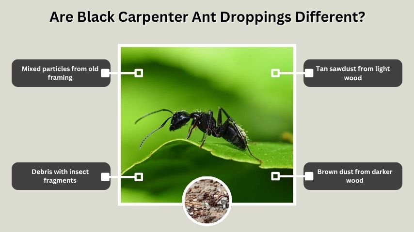 Are Black Carpenter Ant Droppings Different?