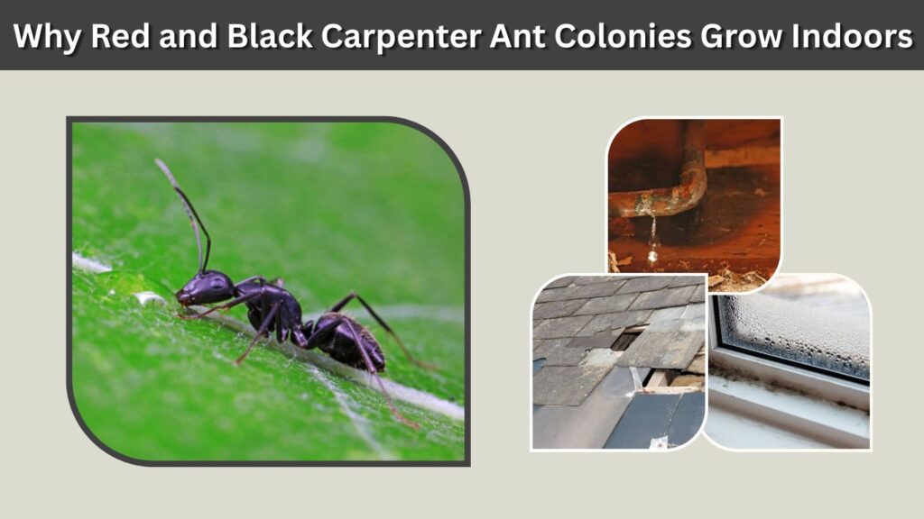 Why Red and Black Carpenter Ant Colonies Grow Indoors