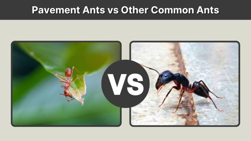Pavement Ants vs Other Common Ants