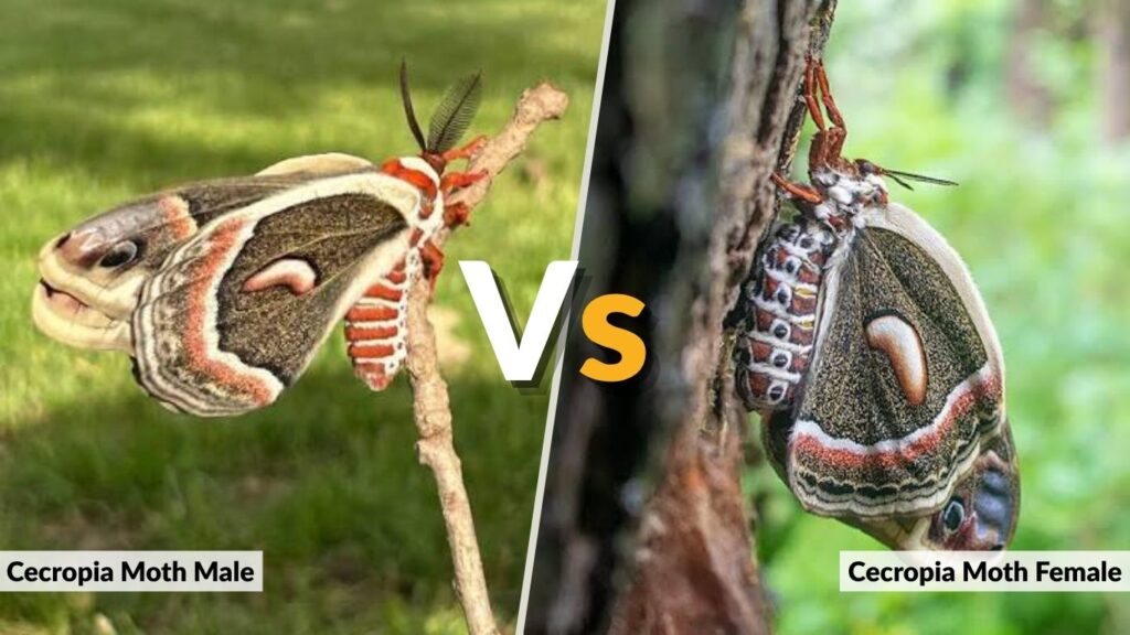 Cecropia Moth Male vs Female: Key Differences