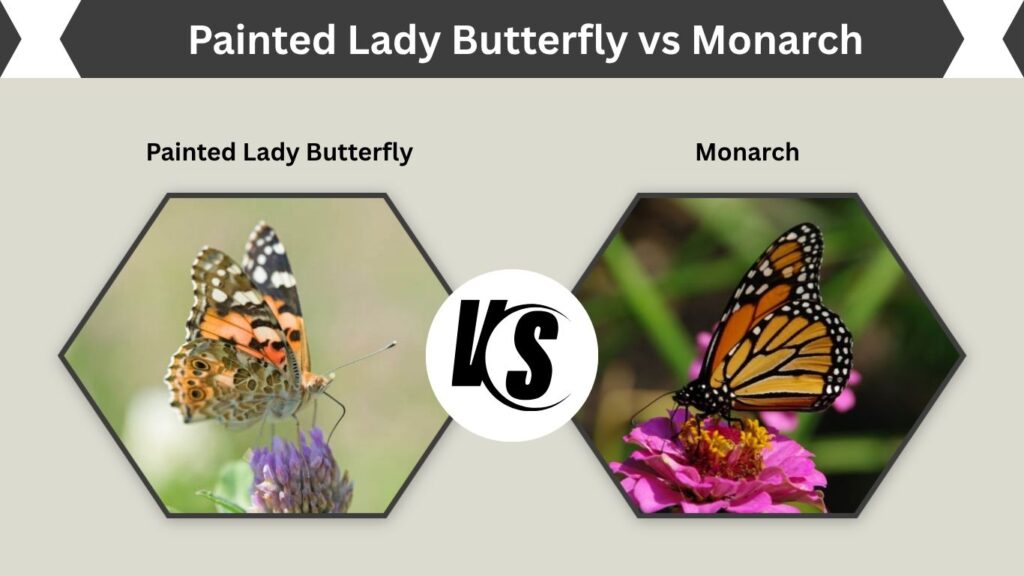 Painted Lady Butterfly vs Monarch