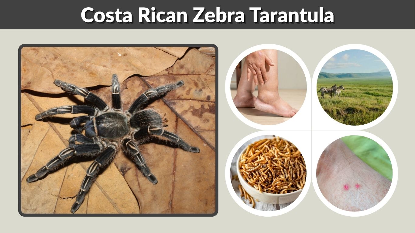 Costa Rican Zebra Tarantula: Habitat, Diet, Care & Facts