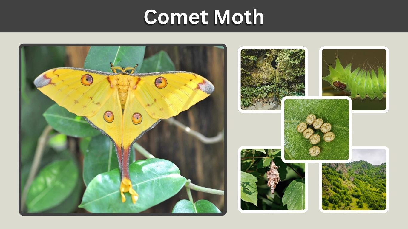 Comet Moth: Size, Habitat, Diet, Lifespan and Facts