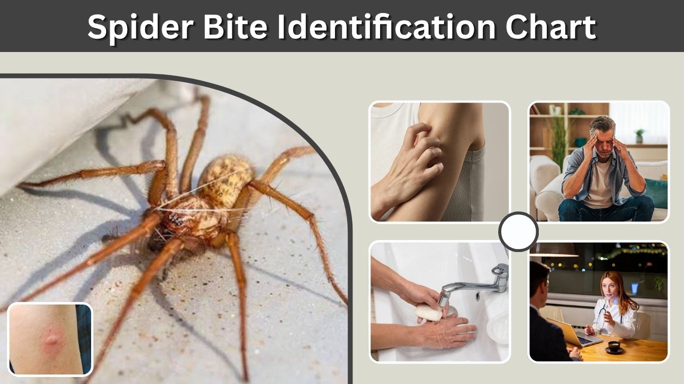 Spider Bite Identification Chart: Symptoms, Pain & Risks