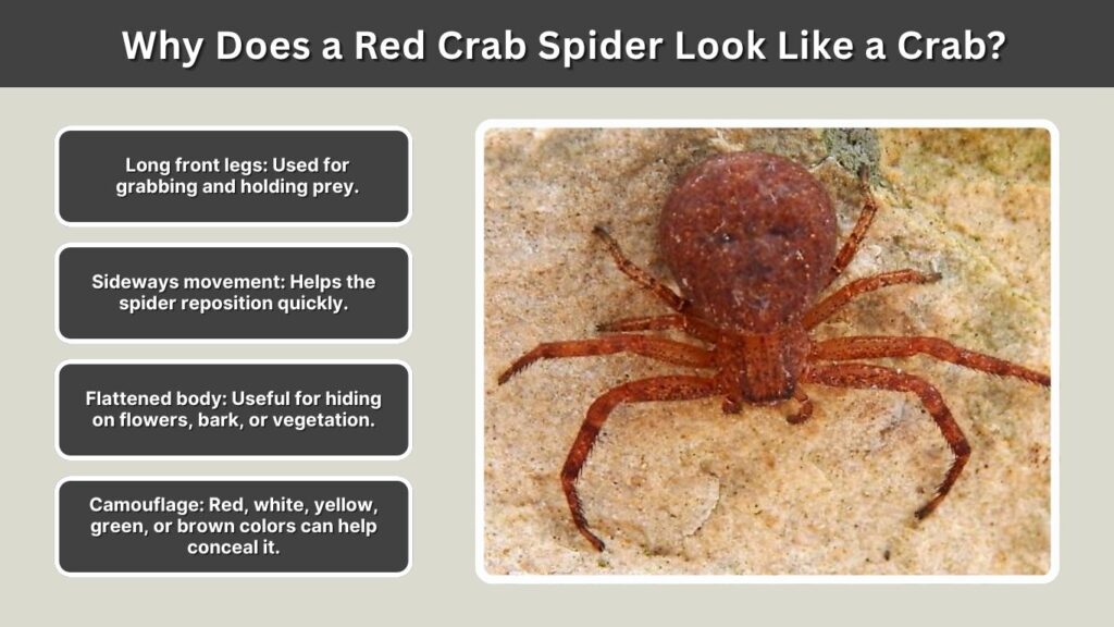 Why Does a Red Crab Spider Look Like a Crab?