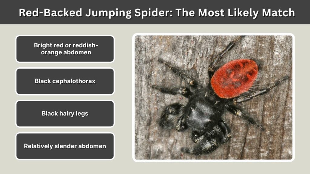 Red-Backed Jumping Spider: The Most Likely Match