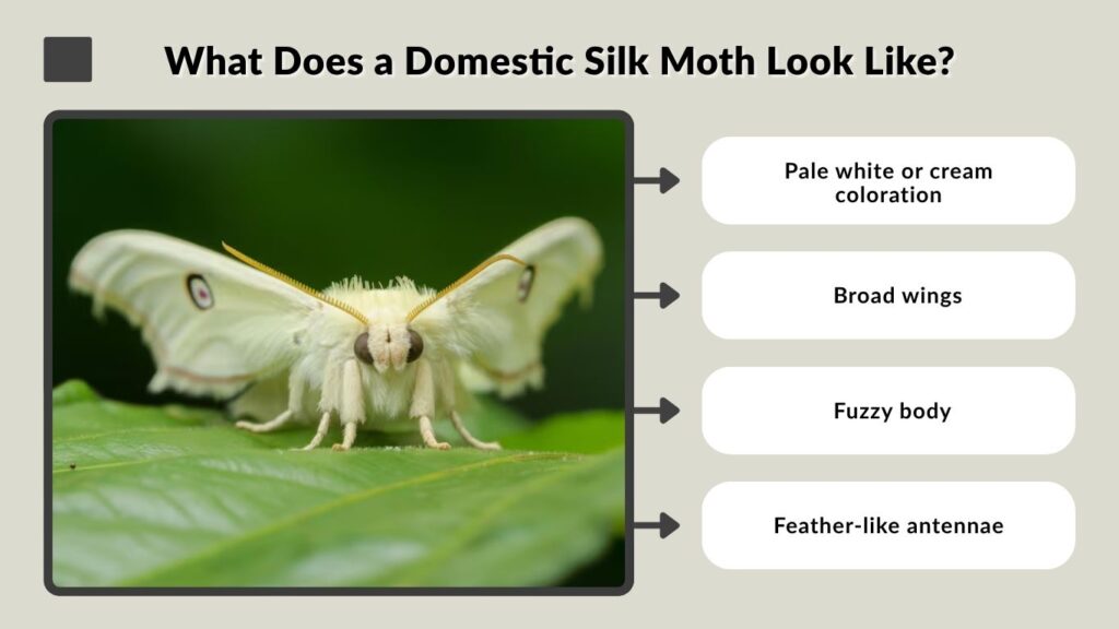 What Does a Domestic Silk Moth Look Like?