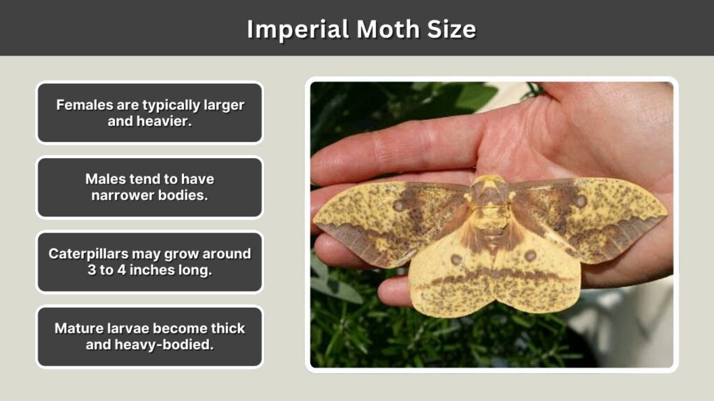 Imperial Moth Size