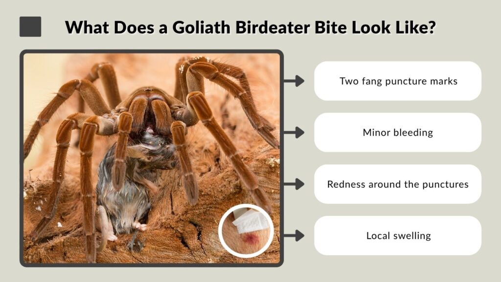 What Does a Goliath Birdeater Bite Look Like?