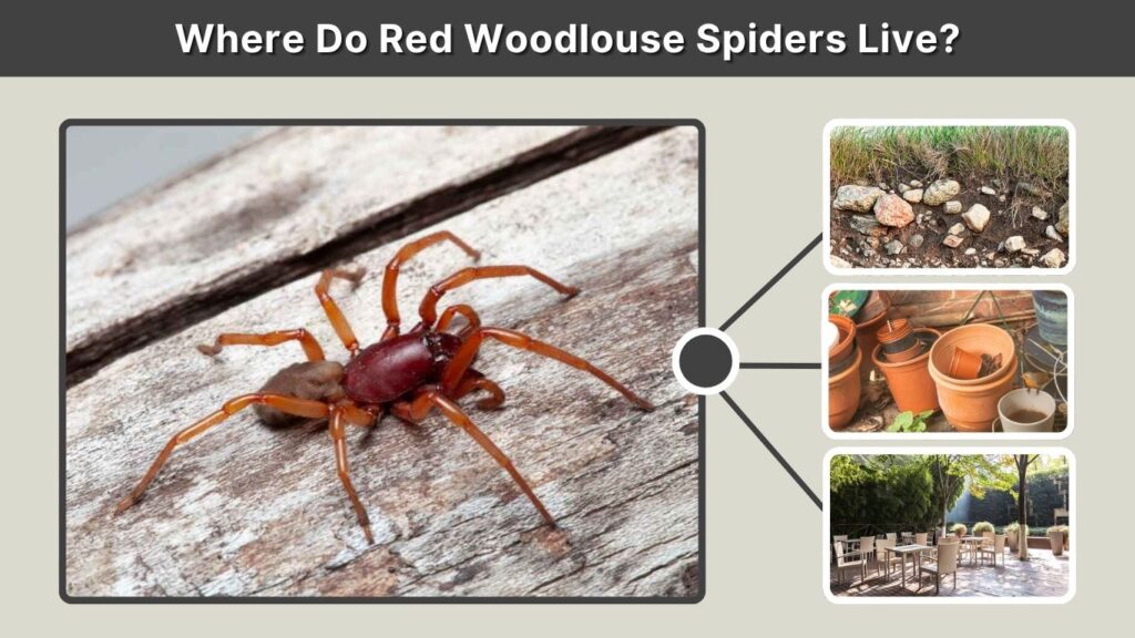 Where Do Red Woodlouse Spiders Live?