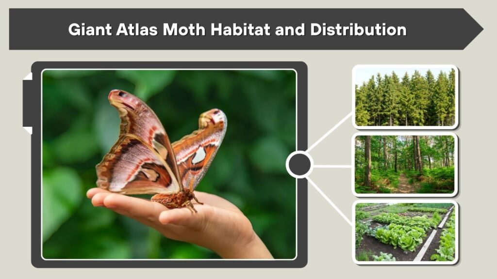 Giant Atlas Moth Habitat and Distribution