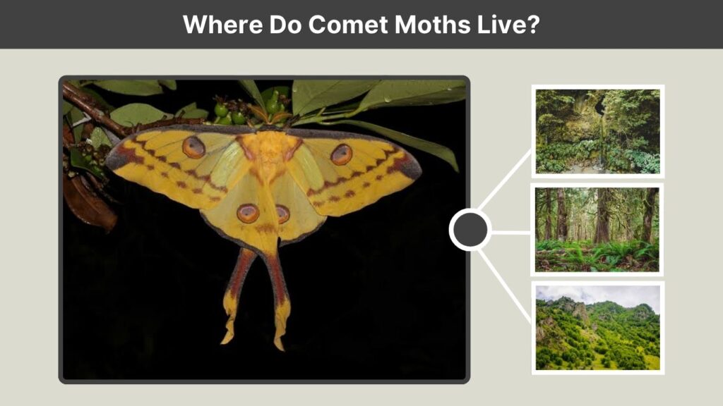 Where Do Comet Moths Live?