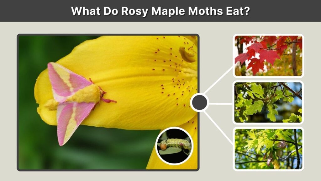 What Do Rosy Maple Moths Eat?
