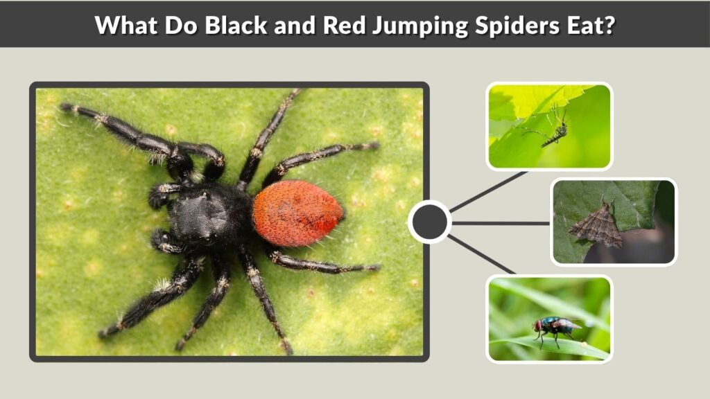 What Do Black and Red Jumping Spiders Eat?