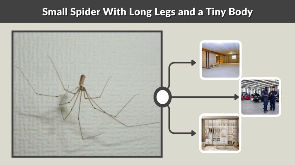 Small Spider With Long Legs and a Tiny Body