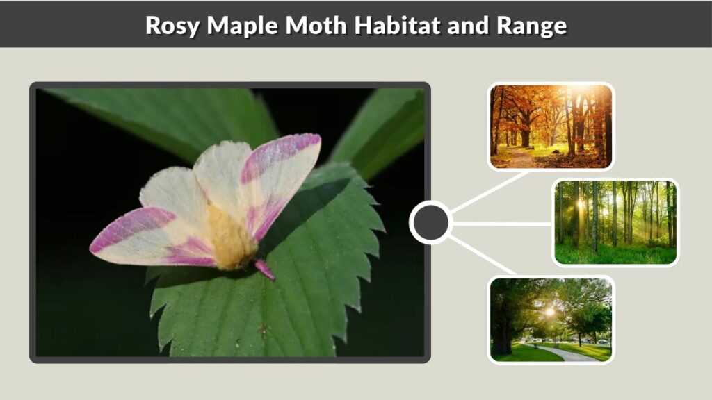 Rosy Maple Moth Habitat and Range