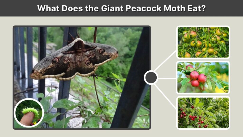 What Does the Giant Peacock Moth Eat?