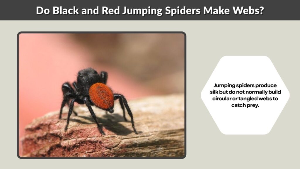 Do Black and Red Jumping Spiders Make Webs?