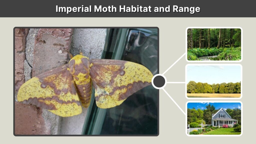 Imperial Moth Habitat and Range