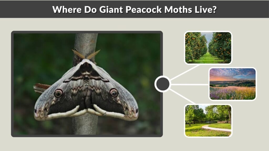Where Do Giant Peacock Moths Live?