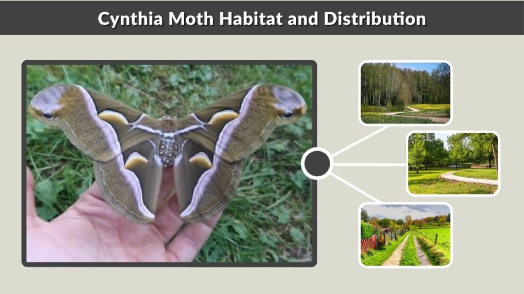 Cynthia Moth Habitat and Distribution