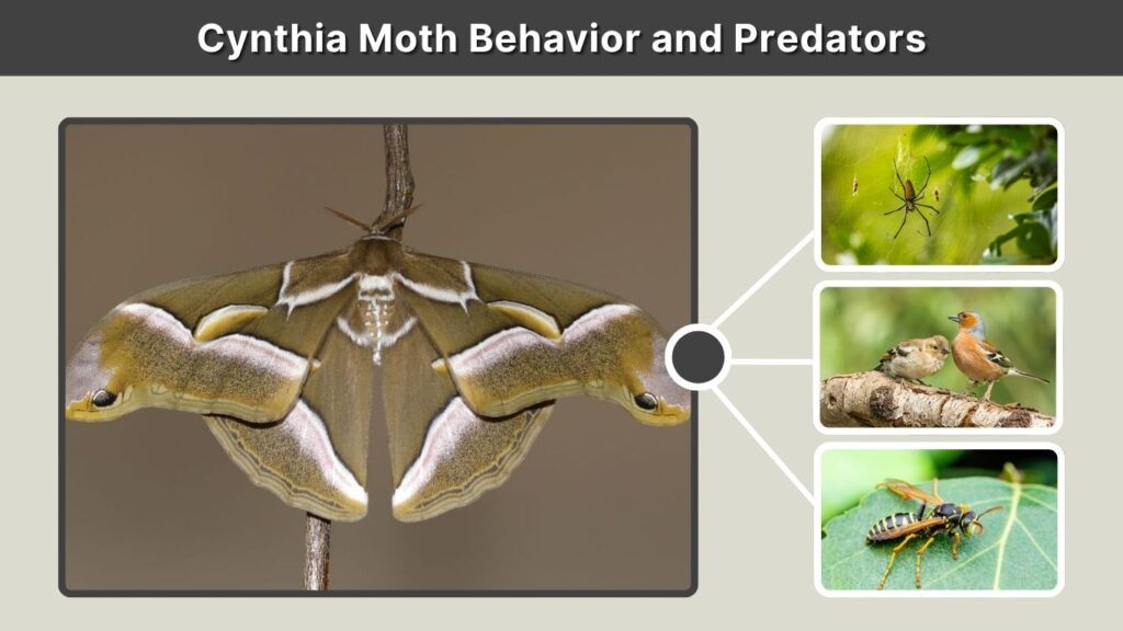 Cynthia Moth Behavior and Predators