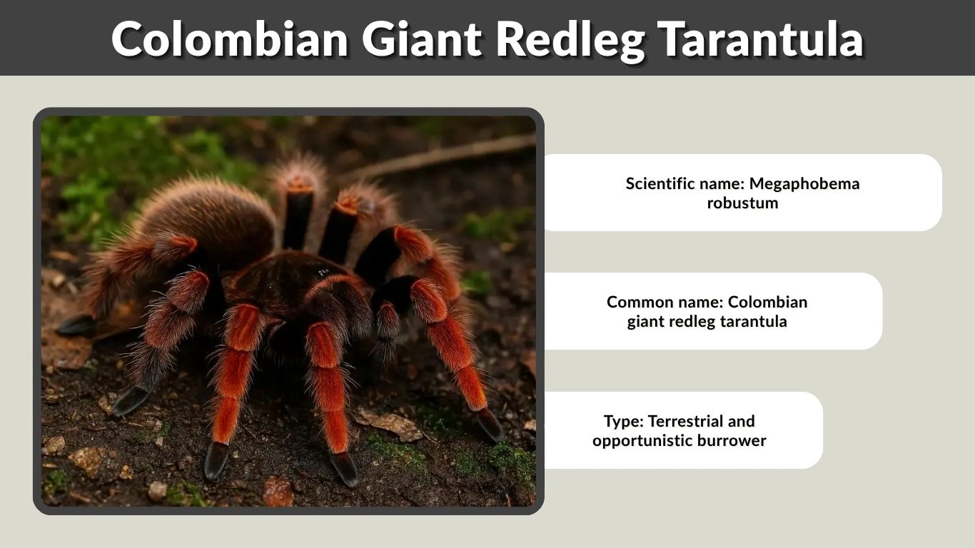 Colombian Giant Redleg Tarantula: Care, Size & Lifespan