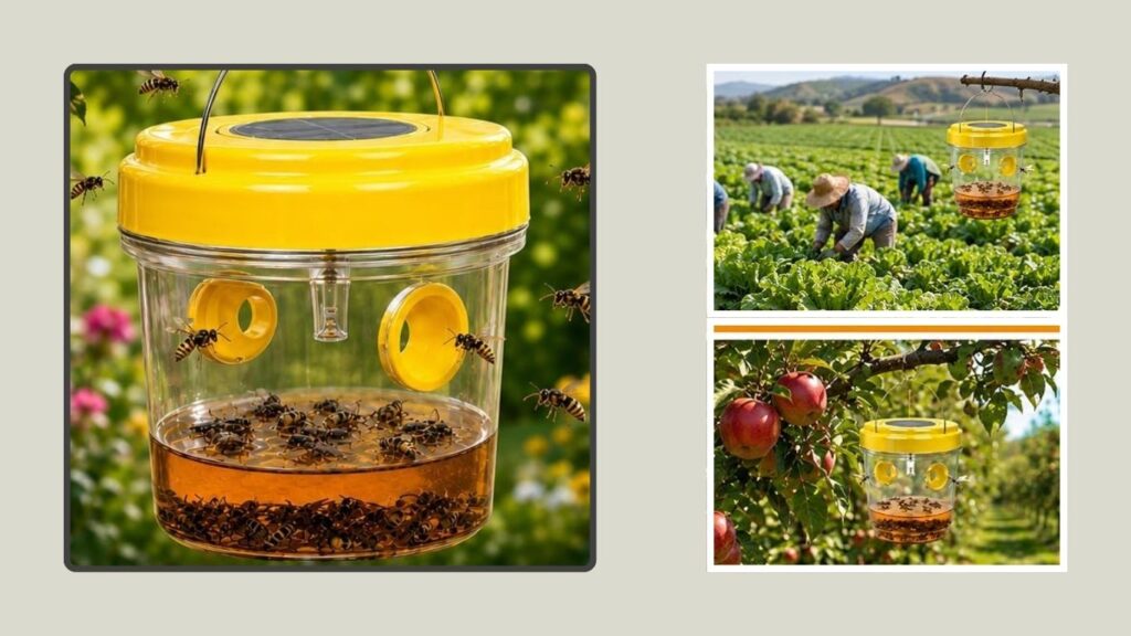 Upgraded Outdoor Hanging Wasp & Hornet Trap
