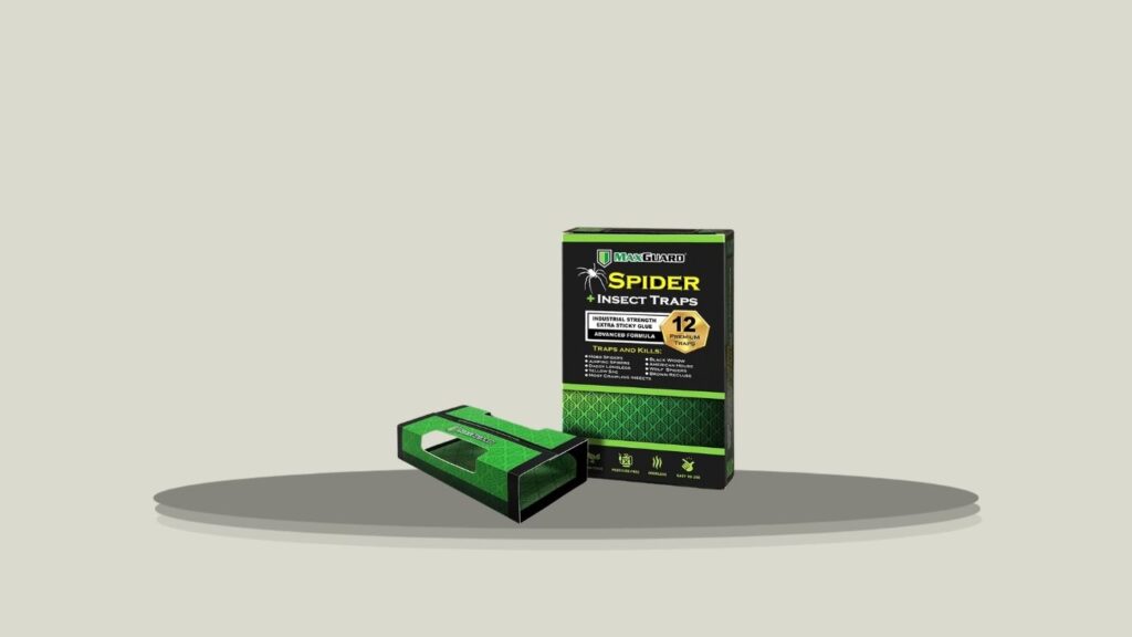 MaxGuard Sticky Spider Traps for Indoor Crawling Insects