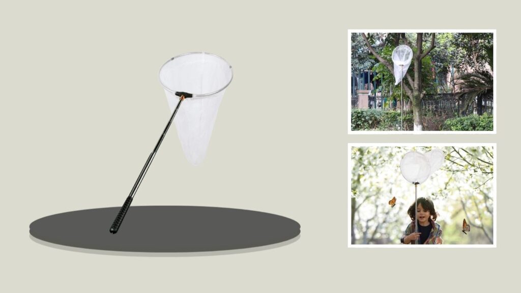 RESTCLOUD Insect & Butterfly Net – Telescopic Handle