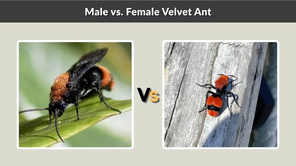 Male vs. Female Velvet Ant