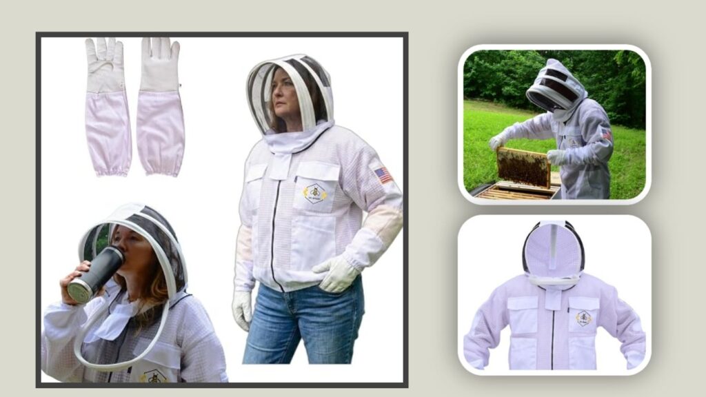 US APIARY Protective Ventilated Beekeeping Jacket