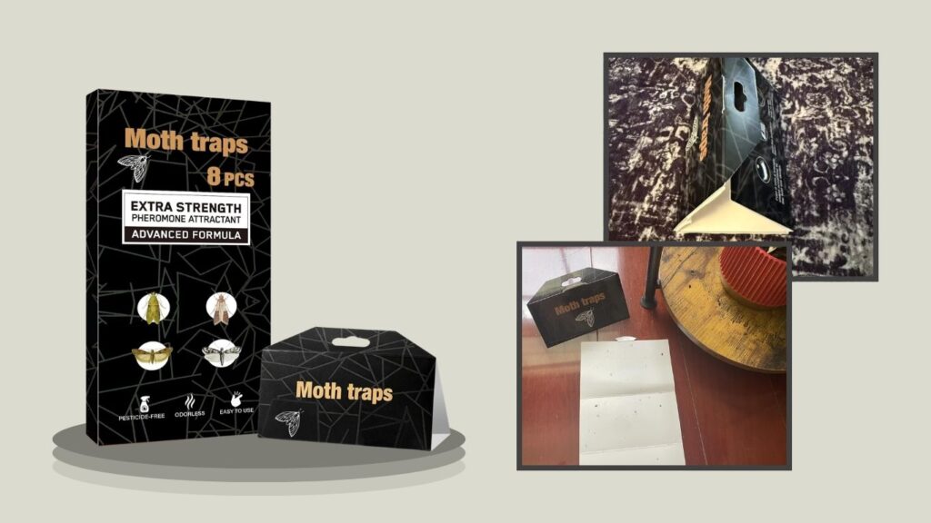 Upgraded Sticky Clothes Moth Pheromone Traps
