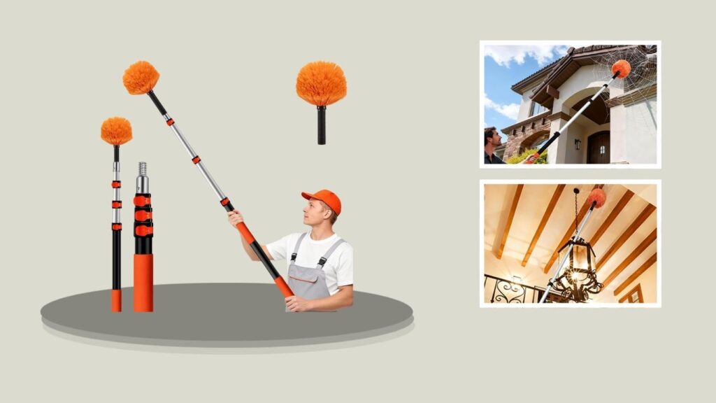 PuliKit 20 ft High-Reach Cobweb Duster