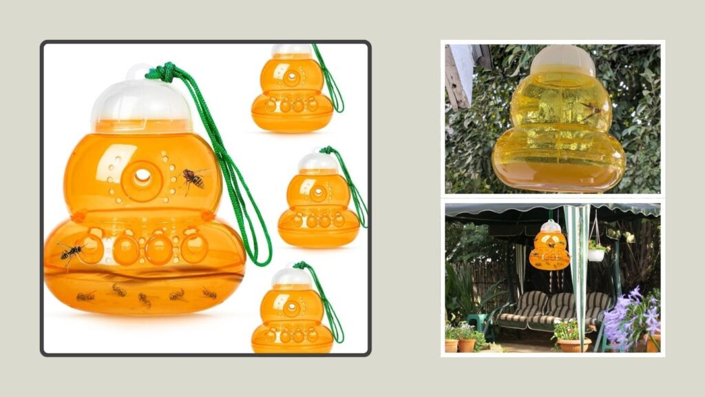 Reusable Outdoor Wasp, Hornet & Carpenter Bee Trap
