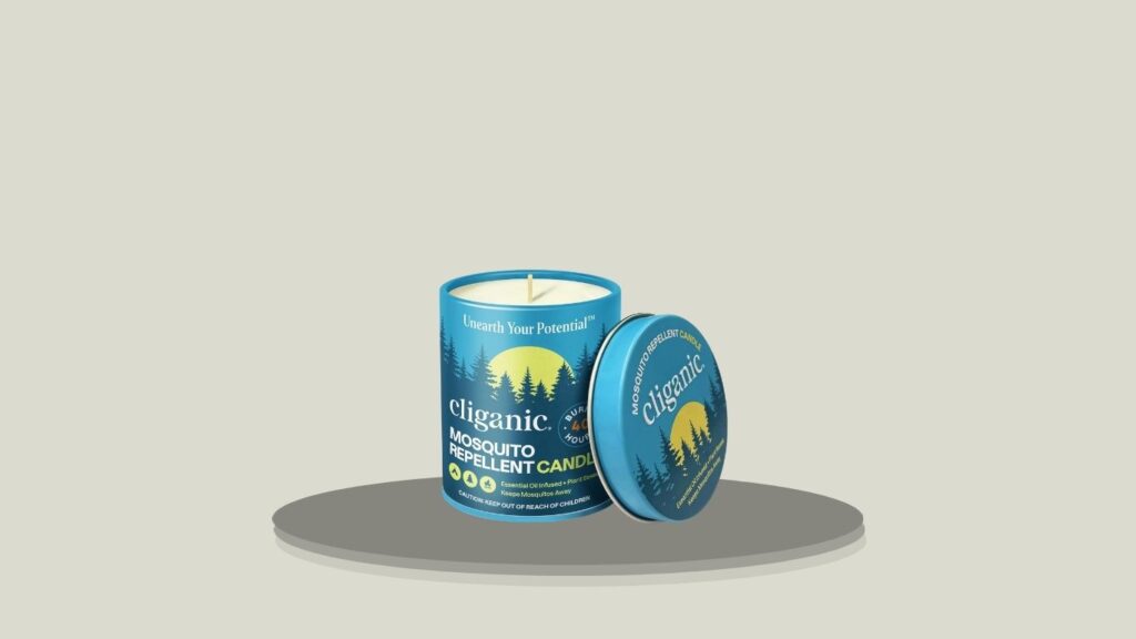 Cliganic Natural Mosquito Repellent Candle – 9 oz