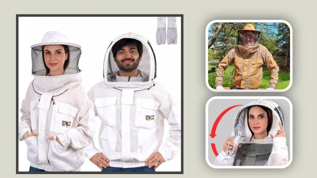 USKEEPERS Three-Layer Ventilated Beekeeping Jacket