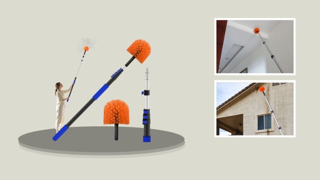 SKGPOLE Heavy-Duty Outdoor Cobweb Duster