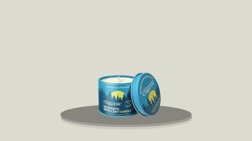Cliganic Natural Mosquito Repellent Candles – 2 Pack