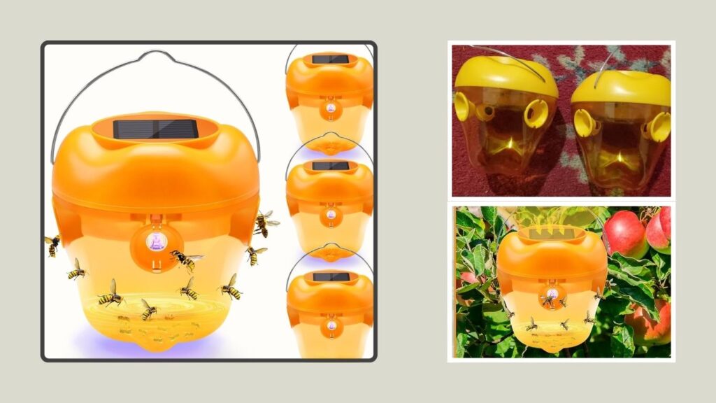 Reusable Hanging Hornet & Wasp Trap for Outdoor Use