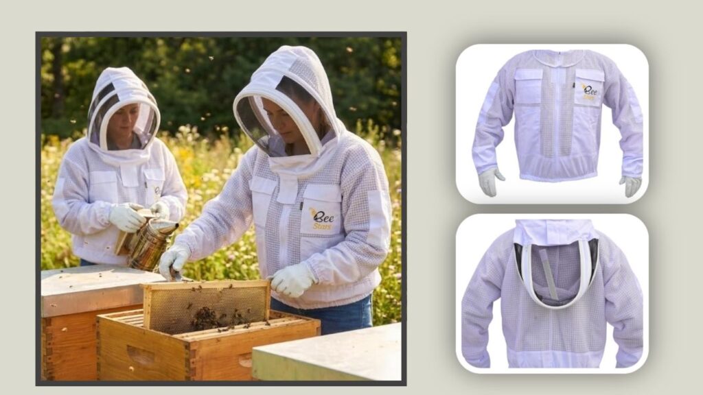 Bee Stars Three-Layer Ventilated Beekeeping Jacket