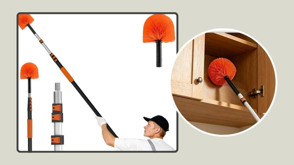 LAANPOLE 20FT Reach Extendable Cobweb Duster