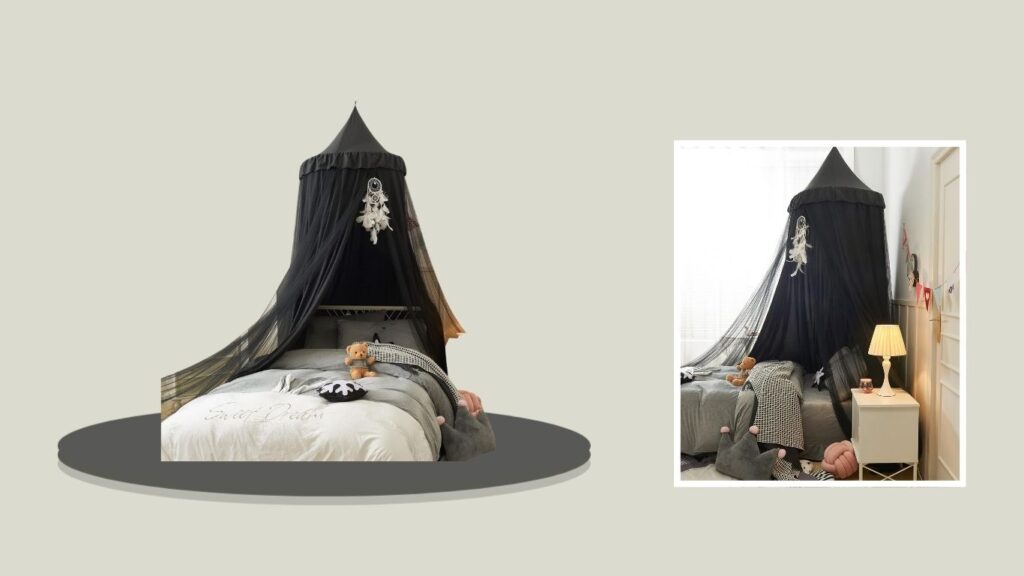 VETHIN Princess Children’s Bed Canopy Mosquito Net