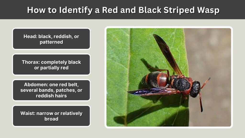 How to Identify a Red and Black Striped Wasp