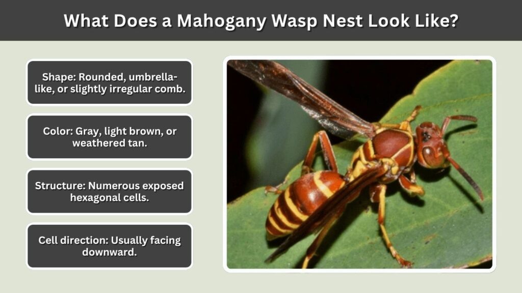 What Does a Mahogany Wasp Nest Look Like?