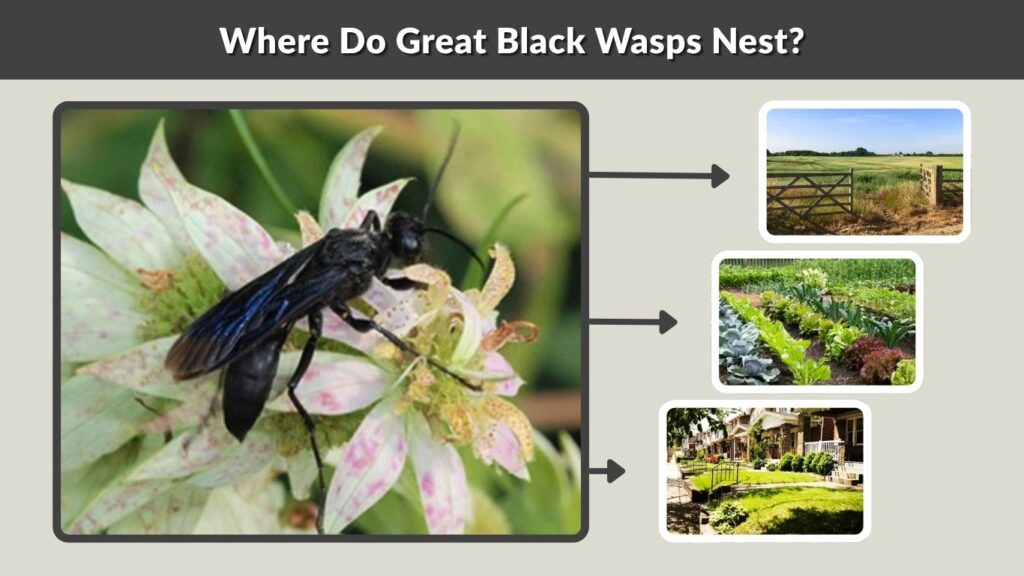 Where Do Great Black Wasps Nest?