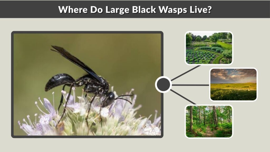 Where Do Large Black Wasps Live?