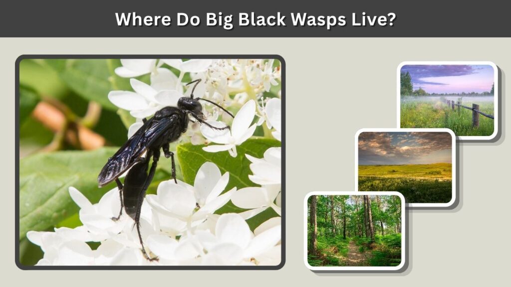 Where Do Big Black Wasps Live?