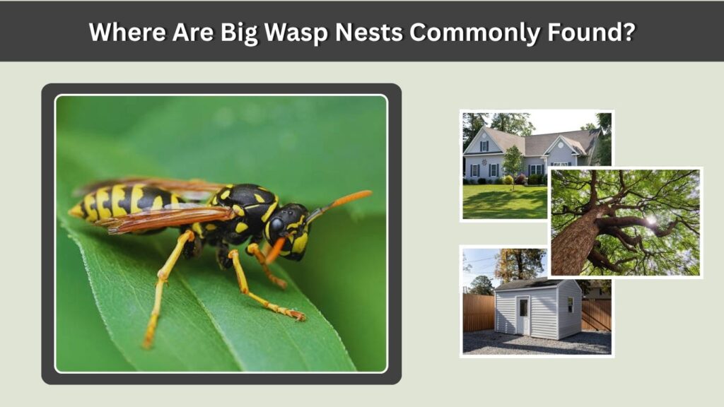 Where Are Big Wasp Nests Commonly Found?